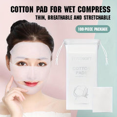 100pcs Stretchable Cosmetic Cotton Pads for Facial Makeup Removal