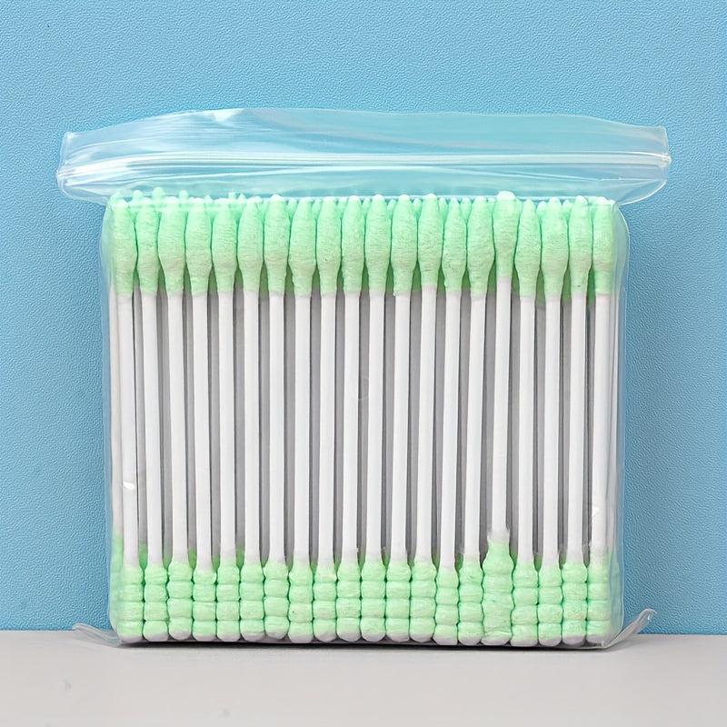 100pcs Mixed Disposable Makeup Cotton Buds with Paper Sticks