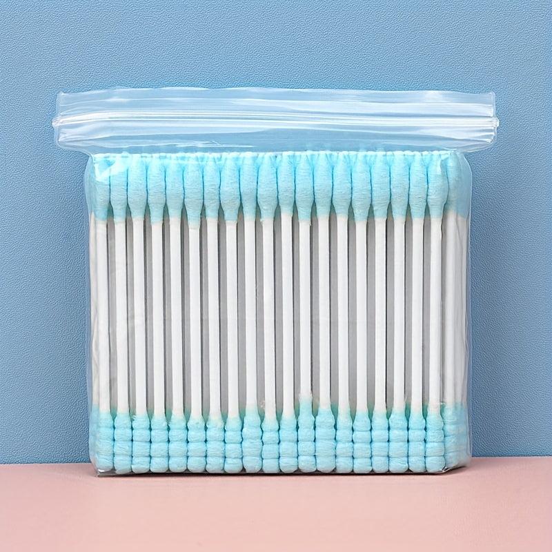 100pcs Mixed Disposable Makeup Cotton Buds with Paper Sticks