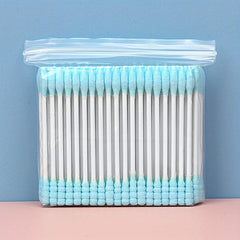 100pcs Mixed Disposable Makeup Cotton Buds with Paper Sticks