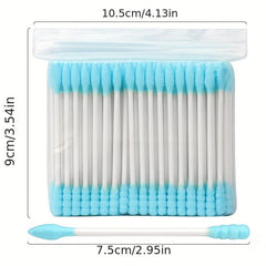 100pcs Mixed Disposable Makeup Cotton Buds with Paper Sticks