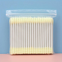 100pcs Mixed Disposable Makeup Cotton Buds with Paper Sticks