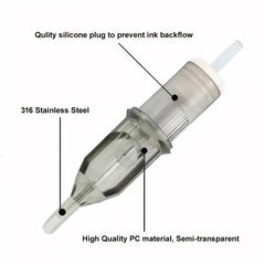 20pcs Tattoo Cartridge Needles Disposable Round Liner for Artists and Beginners