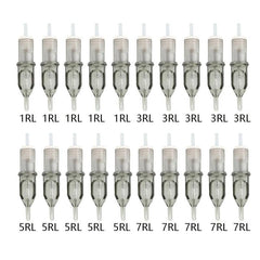 20pcs Tattoo Cartridge Needles Disposable Round Liner for Artists and Beginners