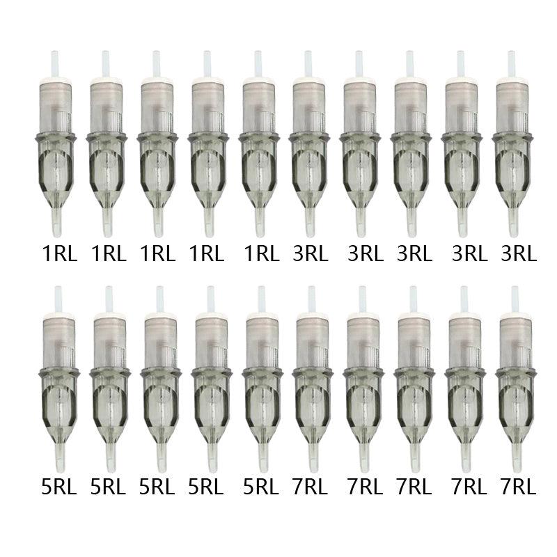 20pcs Tattoo Cartridge Needles Disposable Round Liner for Artists and Beginners