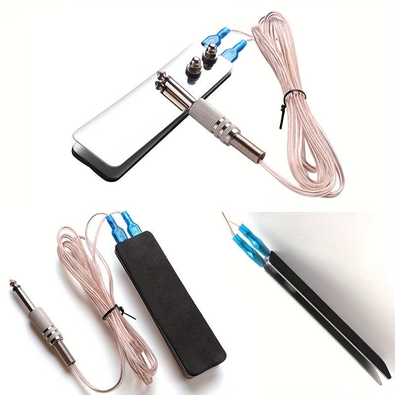 Tattoo Foot Pedal Kit w/ 1pc Machine Foot Switch Pedal & 2pcs Clip Cords