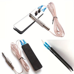 Tattoo Foot Pedal Kit w/ 1pc Machine Foot Switch Pedal & 2pcs Clip Cords