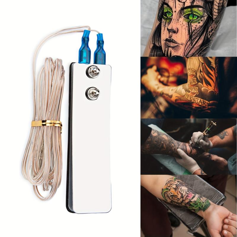 Tattoo Foot Pedal Kit w/ 1pc Machine Foot Switch Pedal & 2pcs Clip Cords