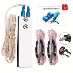 Tattoo Foot Pedal Kit w/ 1pc Machine Foot Switch Pedal & 2pcs Clip Cords
