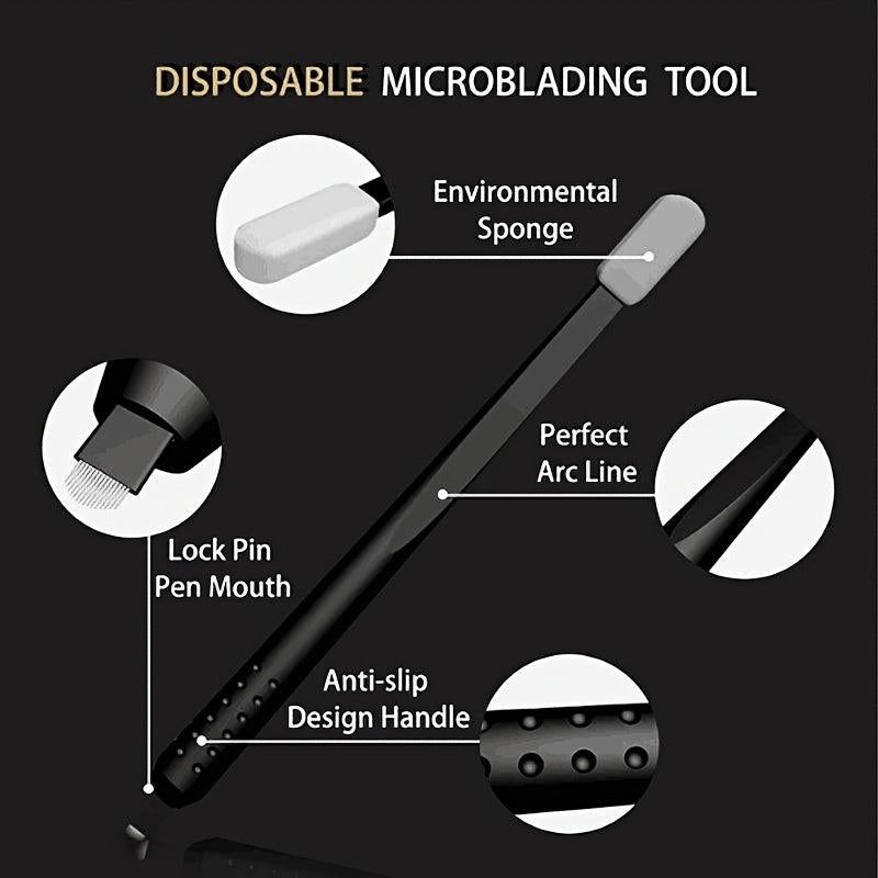 Microblading Pen 18U 0.18mm Disposable Eyebrow Permanent Makeup Pen