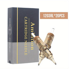 20pcs Tattoo Cartridge Needles Disposable Standard Round Liner Tattoo Supplies