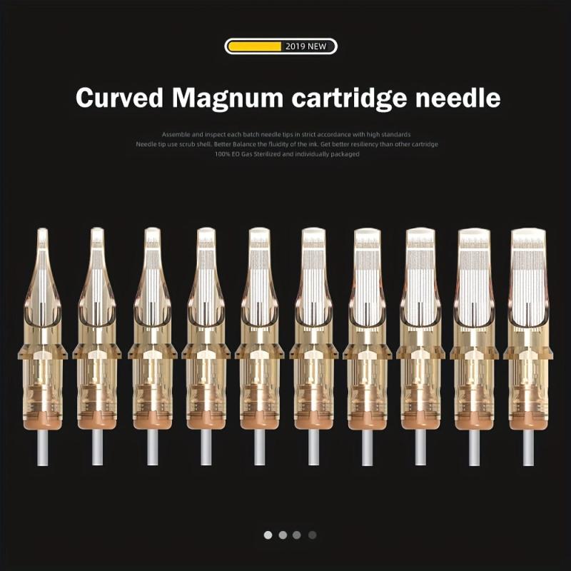 20pcs Tattoo Cartridge Needles Disposable Standard Round Liner Tattoo Supplies