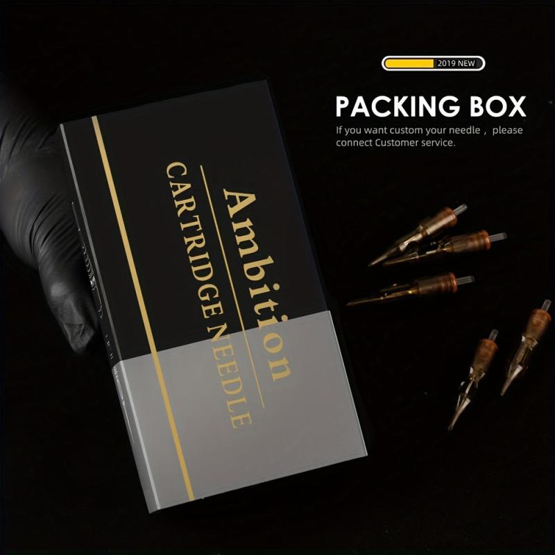 20pcs Tattoo Cartridge Needles Disposable Standard Round Liner Tattoo Supplies