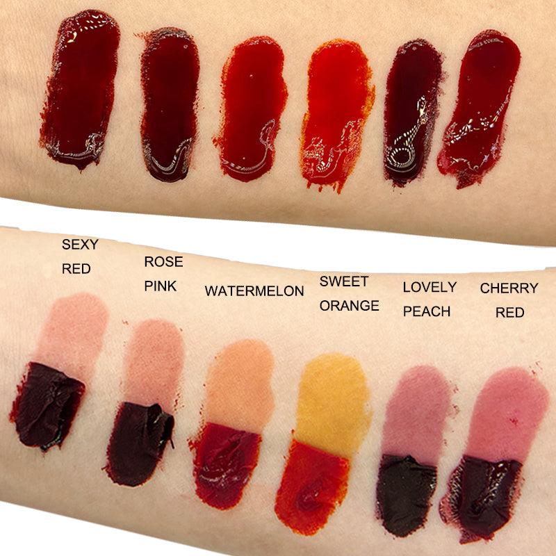 6PCS Peel Off Liquid Lipstick Set Waterproof Long Lasting Lip Gloss