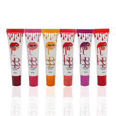 6PCS Peel Off Liquid Lipstick Set Waterproof Long Lasting Lip Gloss