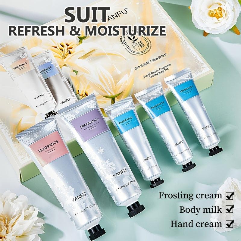 Exfoliating Scrub Cream Body Lotion Hand Cream Set