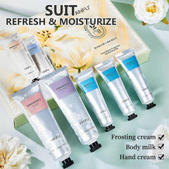 Exfoliating Scrub Cream Body Lotion Hand Cream Set