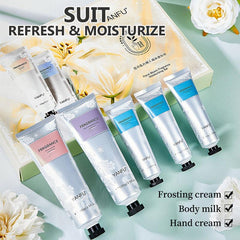 Exfoliating Scrub Cream Body Lotion Hand Cream Set