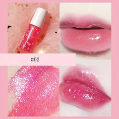 Pearly Glitter Liquid Lip Gloss Set - Long Lasting Moisturizing & Waterproof