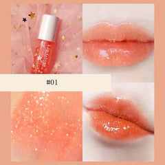 Pearly Glitter Liquid Lip Gloss Set - Long Lasting Moisturizing & Waterproof