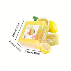 2pcs Lemon Soap 100g Deep Cleansing Exfoliating Face Body Care Unisex