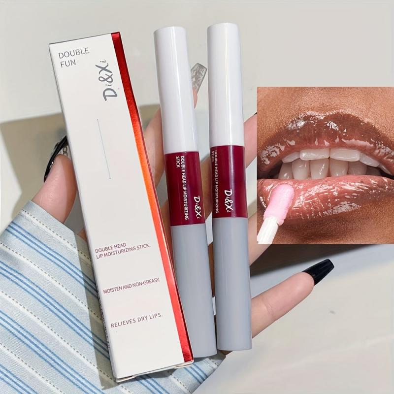 Double-Ended Lip Serum Moisturizing Lipstick Nourishing Hydrating Female