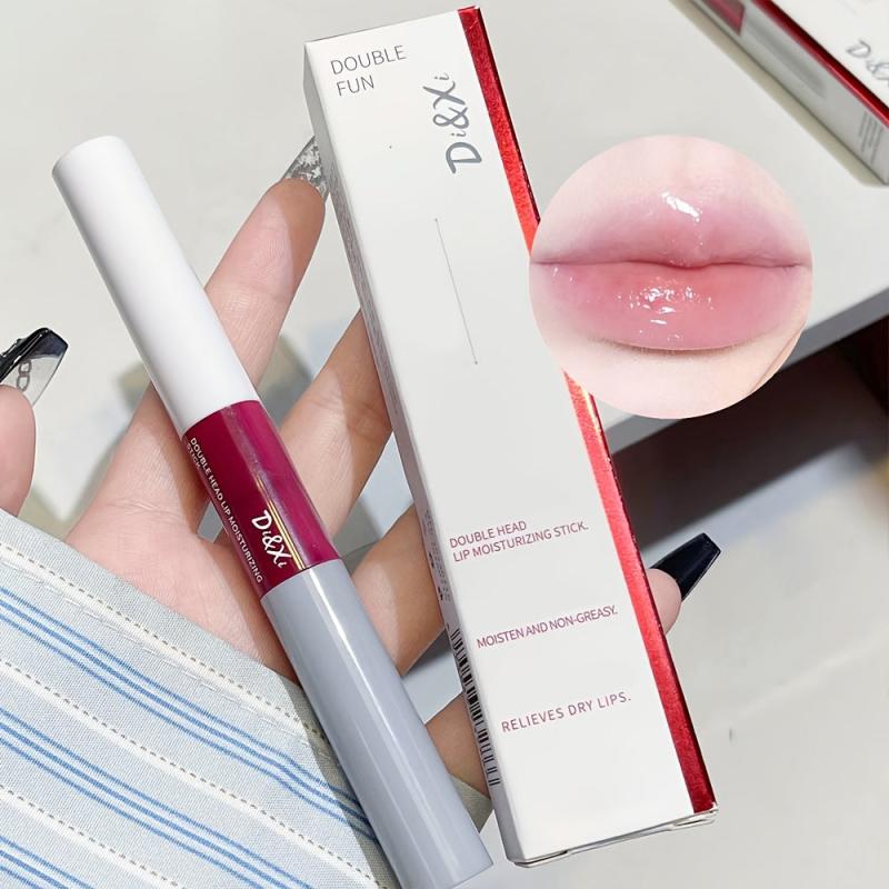 Double-Ended Lip Serum Moisturizing Lipstick Nourishing Hydrating Female