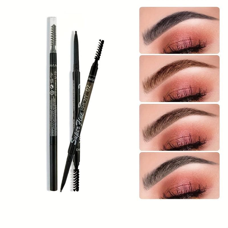 Double Ended Eyebrow Pen Ultra fine Eyebrow Pencil Waterproof Long Lasting