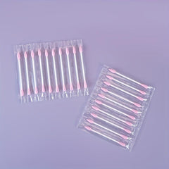 20pcs Disposable Cotton Swabs Individually Wrapped Round & Pointed Tip