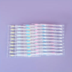 20pcs Disposable Cotton Swabs Individually Wrapped Round & Pointed Tip