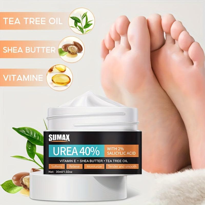 30ml Urea Cream 40 Foot Cream - Hyaluronic Acid Tea Tree Aloe Vera