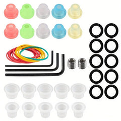 Colorful Tattoo Motor Accessories Set with Leather Case