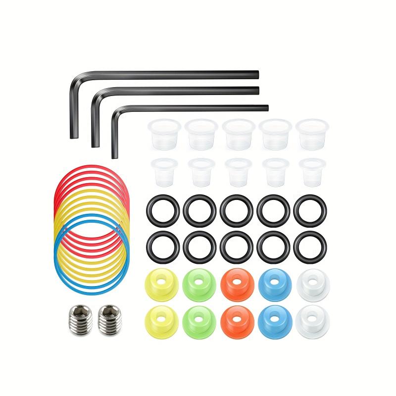 Colorful Tattoo Motor Accessories Set with Leather Case