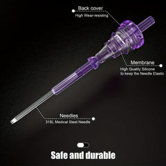 50pcs Tattoo Cartridge Needles Disposable 3RL 5RL 7RL 9RL 11RL Round Liner