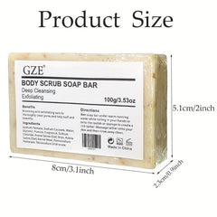 100g Men's Exfoliating Body Scrub Soap Bar