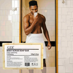 100g Men's Exfoliating Body Scrub Soap Bar