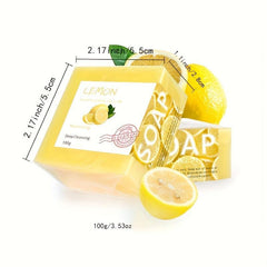 Lemon Soap 4 Pack Deep Cleansing Exfoliating Moisturizing Care Skin Care Soap