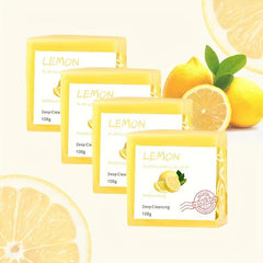Lemon Soap 4 Pack Deep Cleansing Exfoliating Moisturizing Care Skin Care Soap