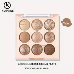9 Colors Matte Milk Tea Brown Eyeshadow Palette