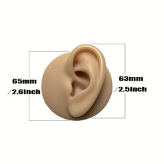 3D Silicone Ear Model Set for Body Puncture and Nose Nail Training