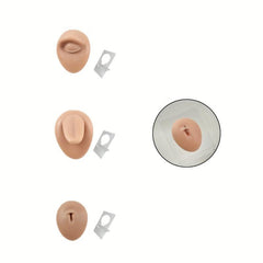 3D Silicone Ear Model Set for Body Puncture and Nose Nail Training