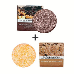 2pcs 60g Turmeric Soap Polygonum Multiflorum Soap Shampoo for Bathing