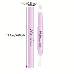 Dual-Ended Eyebrow Wax Pen with Rotating Brush