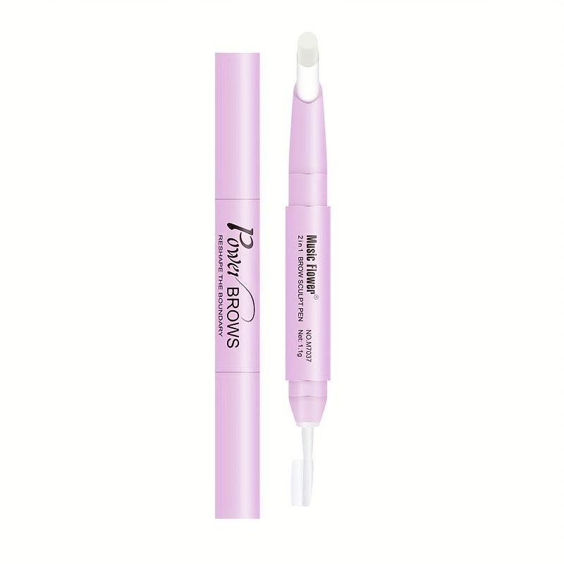 Dual-Ended Eyebrow Wax Pen with Rotating Brush