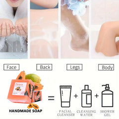 2pcs 100g Cucumber Soap Exfoliating Fresh Cucumber Soap Natural Soap