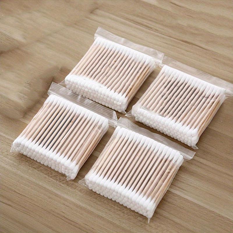 400 Disposable Cotton Swabs Double Round Tip Beauty Tools