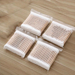 400 Disposable Cotton Swabs Double Round Tip Beauty Tools