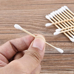 400 Disposable Cotton Swabs Double Round Tip Beauty Tools