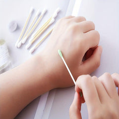 400 Disposable Cotton Swabs Double Round Tip Beauty Tools