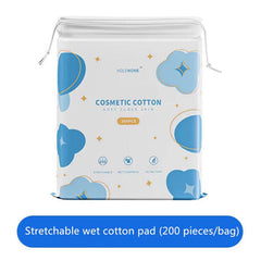200 Pcs Stretchable Cotton Pads for Makeup Removal & Application